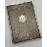 A Victorian Scottish Edinburgh silver card holder/ cigarette holder. [9.5x7cm]