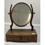 A 19th century table top three drawer dressing mirror. [52cm in height]