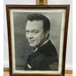 A Signed photograph of Matt Monro. [30x24cm- frame]