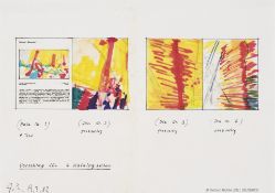 Gerhard Richter - Entwurf für 4seitigen Katalog, 1982