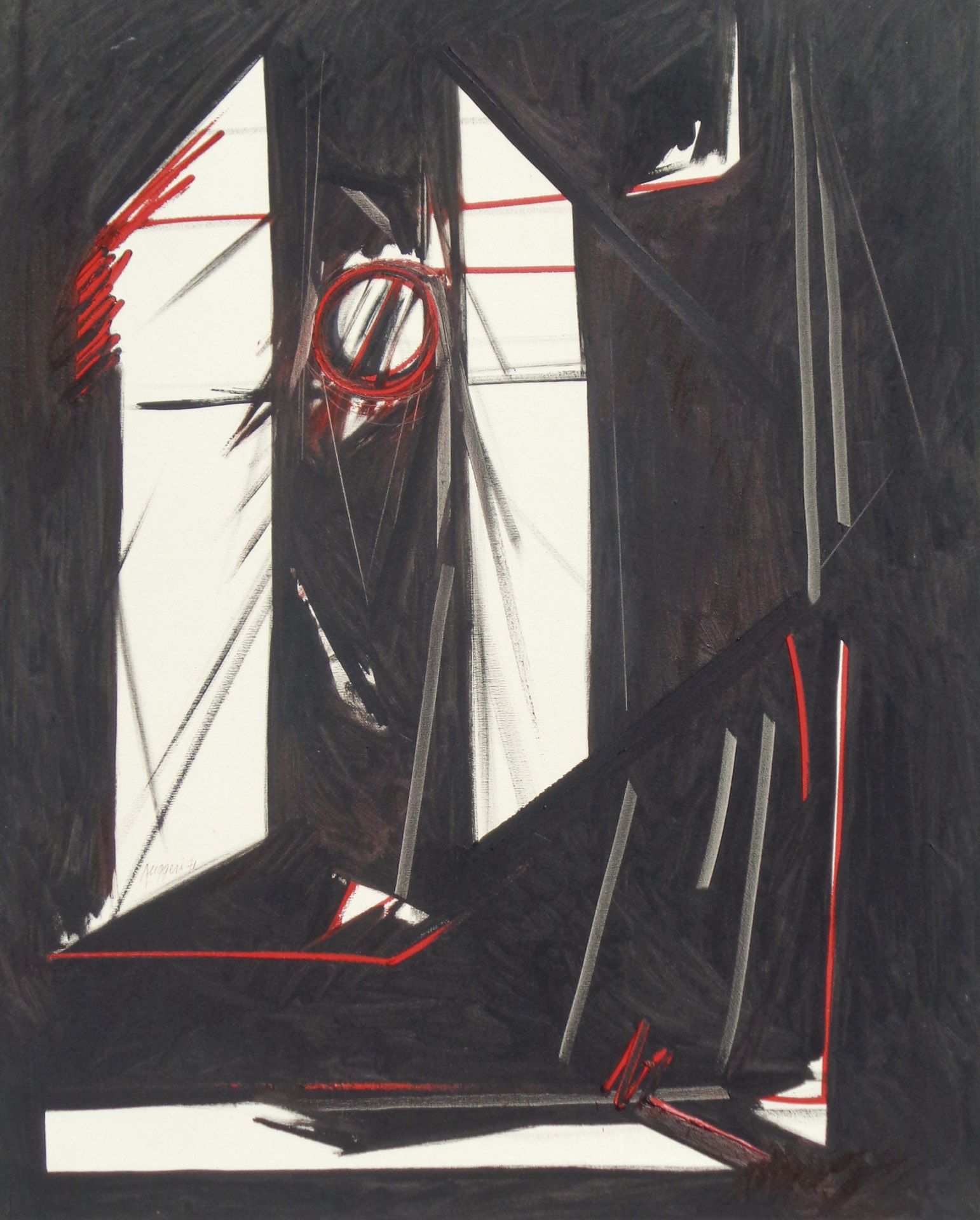 Piero Ruggeri - Figura rossa, 1971