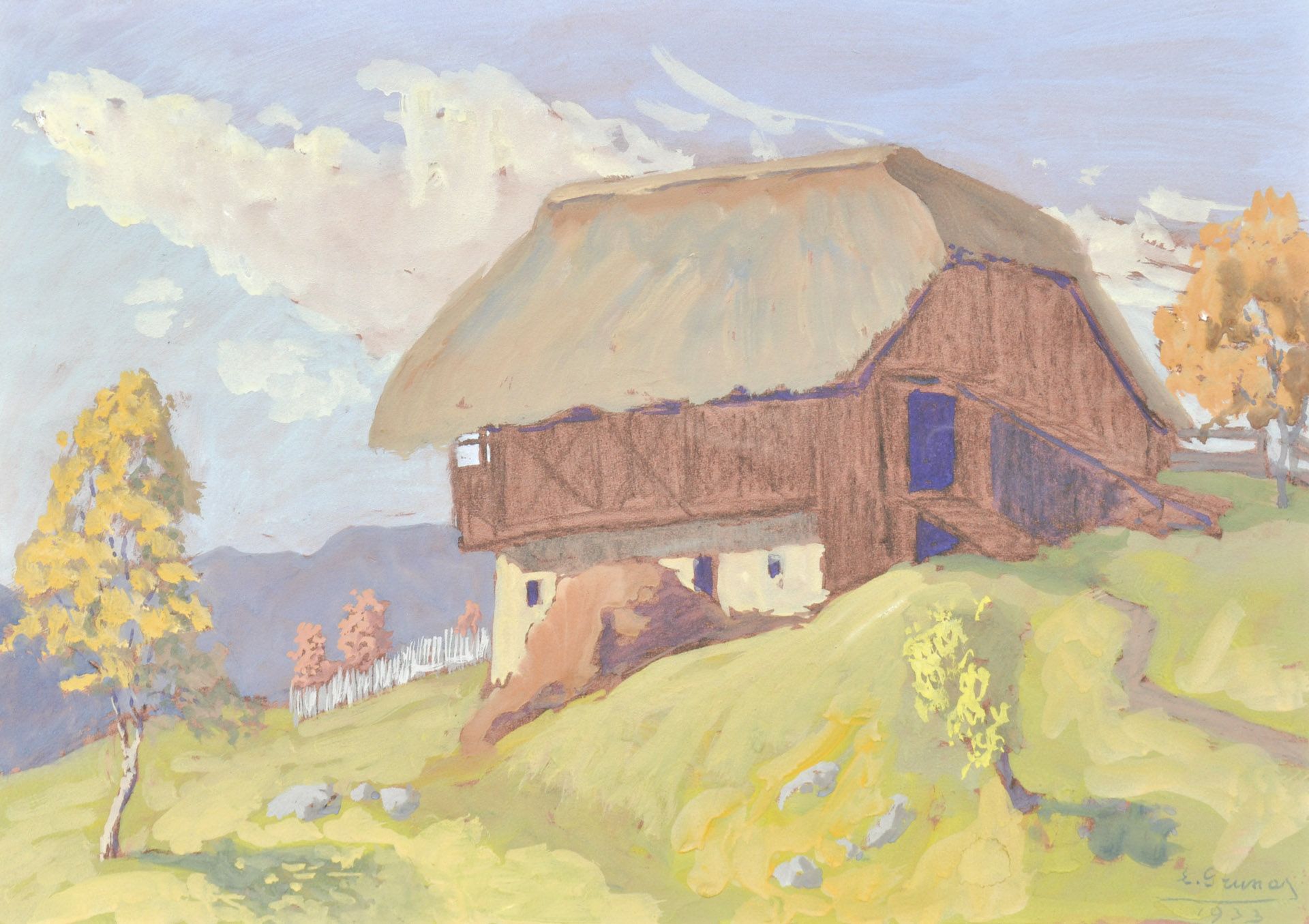 Lila Gruner - Hof in Hafling, 1933