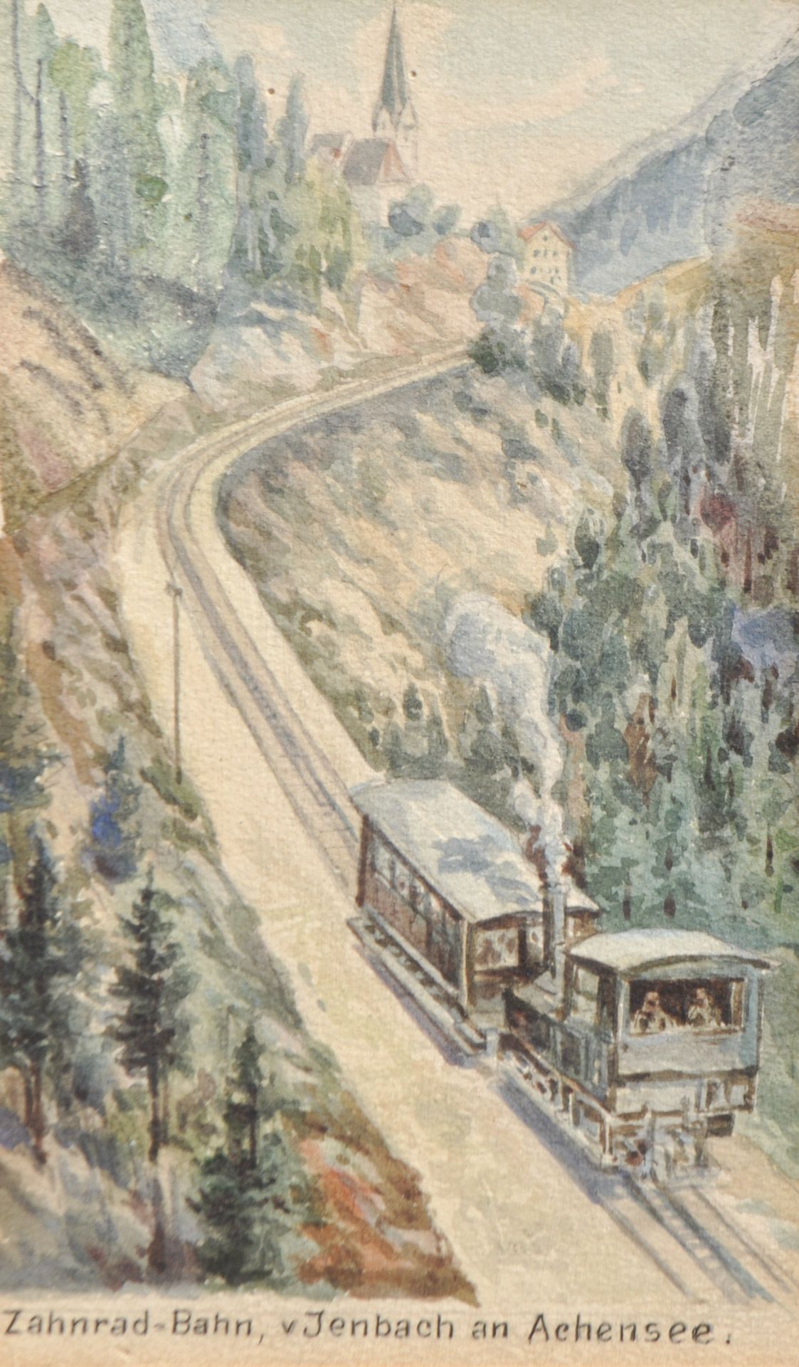 A. Ringler - Zahnrad-Bahn von Jenbach am Achensee, 1904