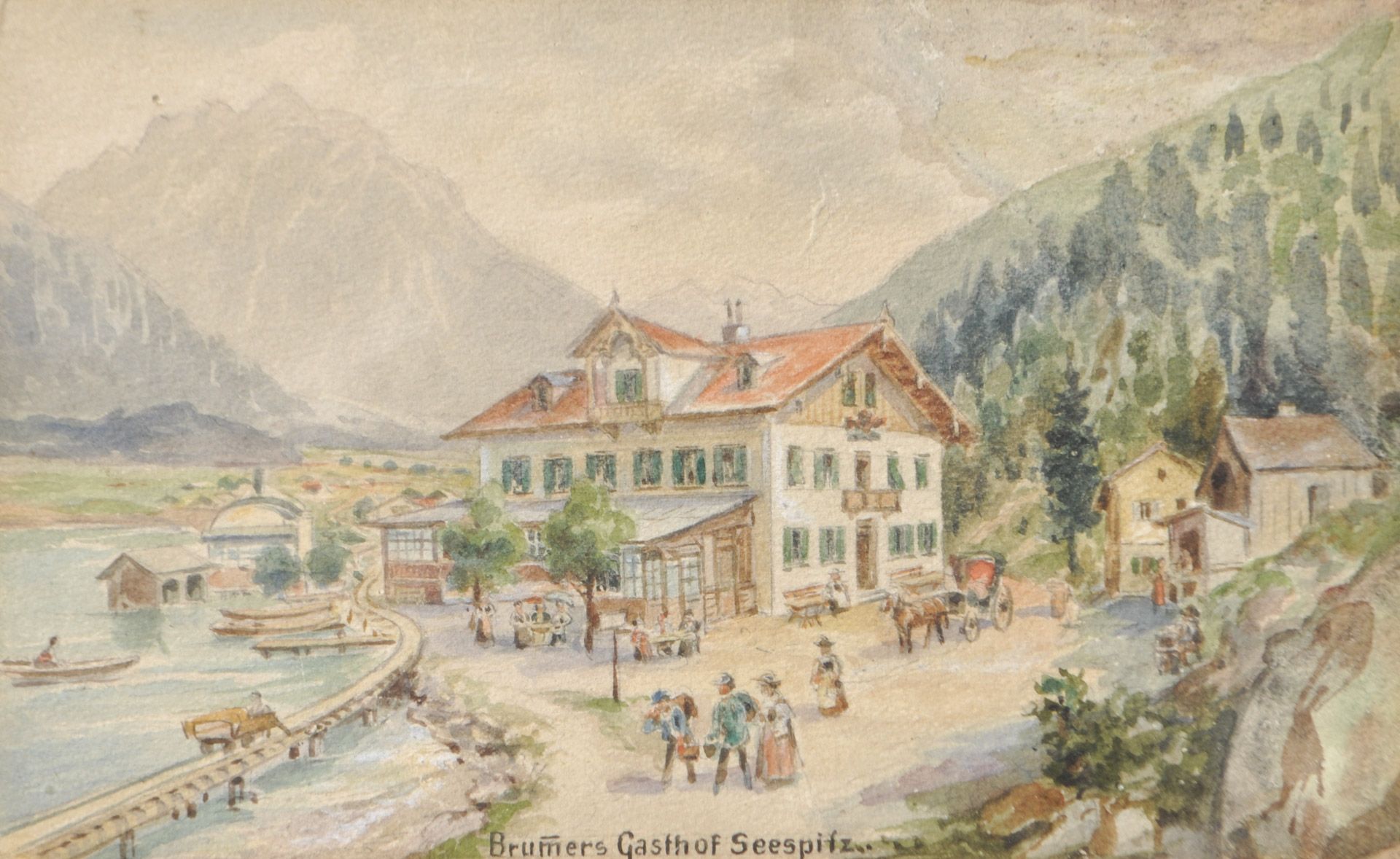 A. Ringler - Brummers Gasthof Seespitz, Achensee, 1904