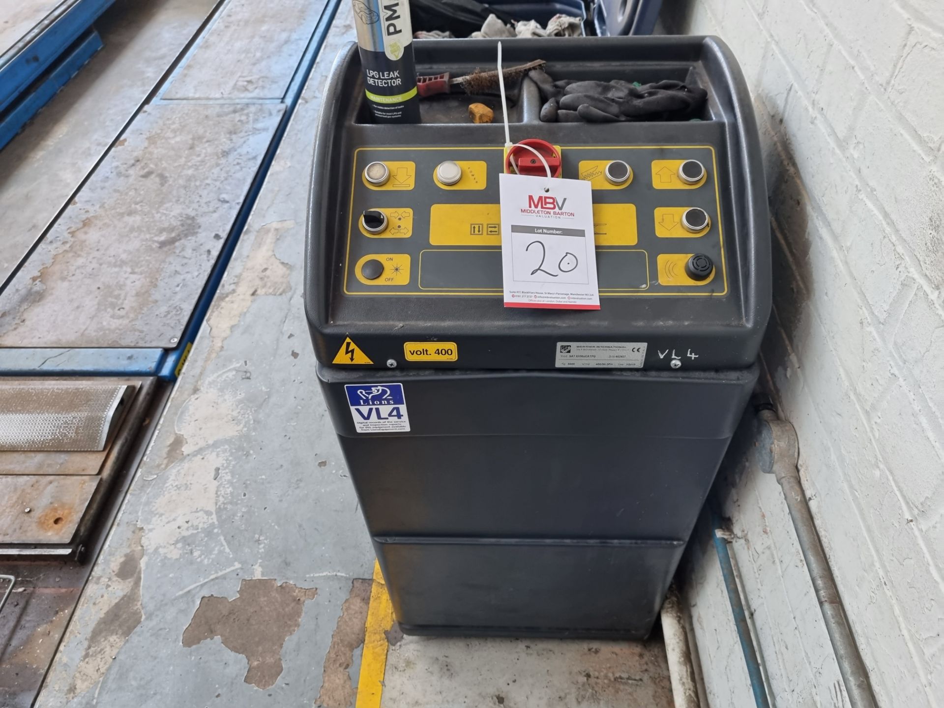 Werther International 400 volt 3.5 tonne ramp air compressor