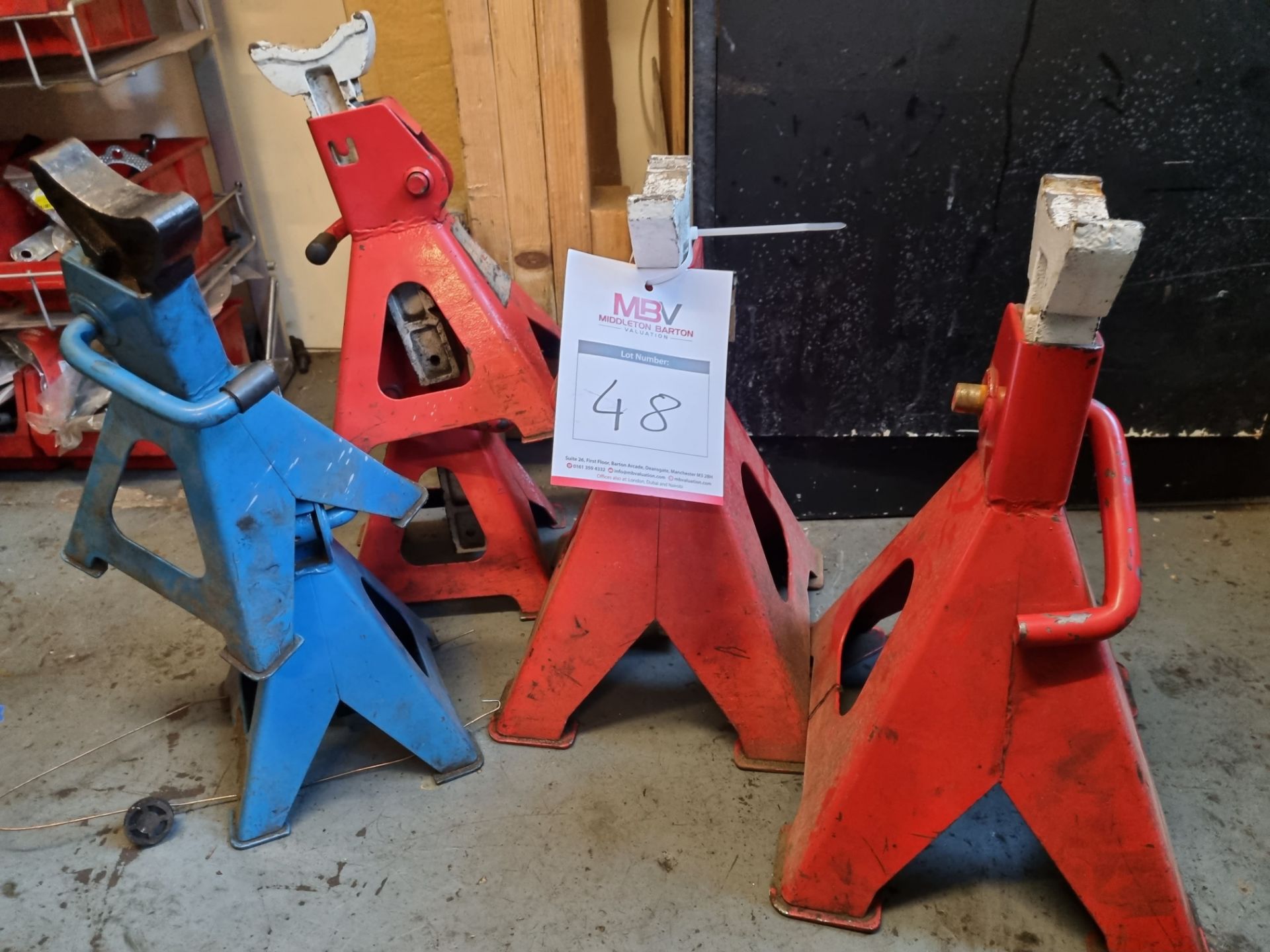 6 x adjustable havey duty mini props / stands