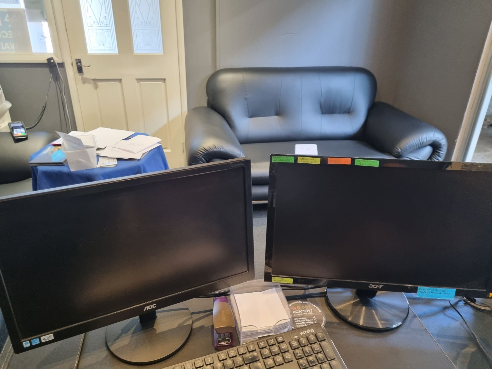 2 x Computer desktop monitors (Acer & AOC)