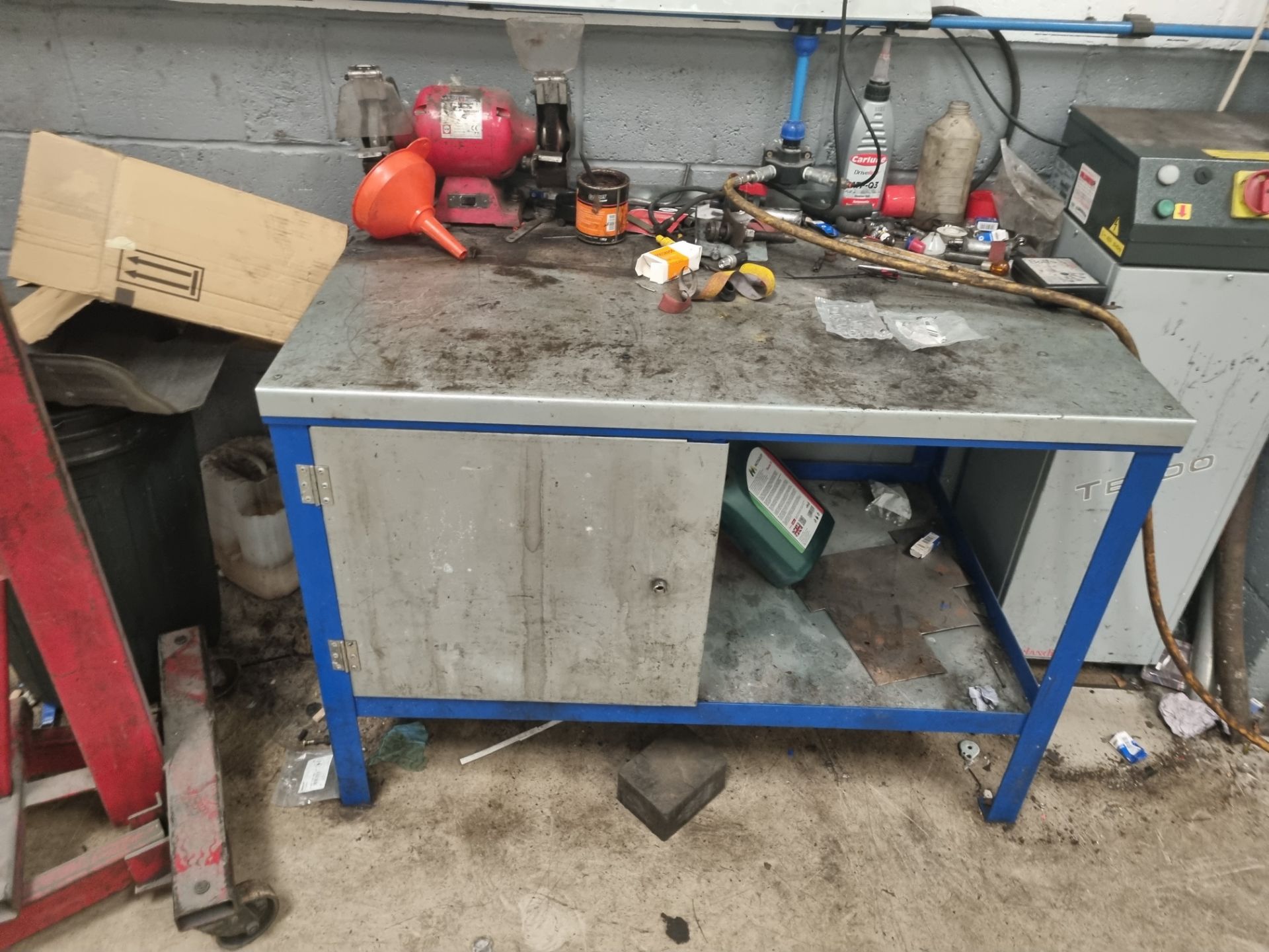 Metal Workbench Plus Contents