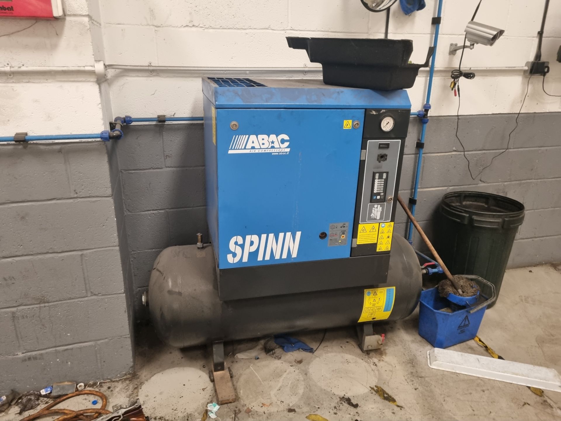 ABAC SPIN Rotary Screw Air Compressor, Tank Mounted