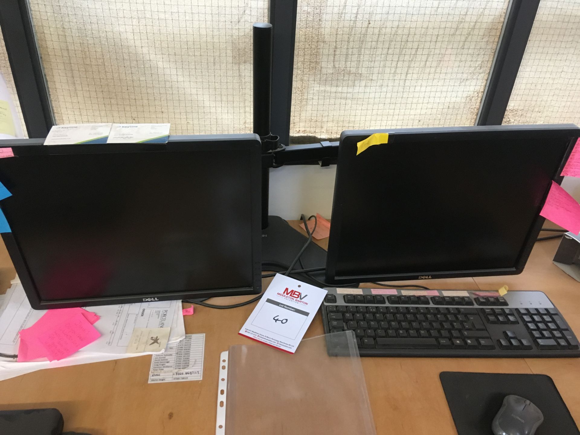 Dell Twin Screen Computer Monitors & Stand