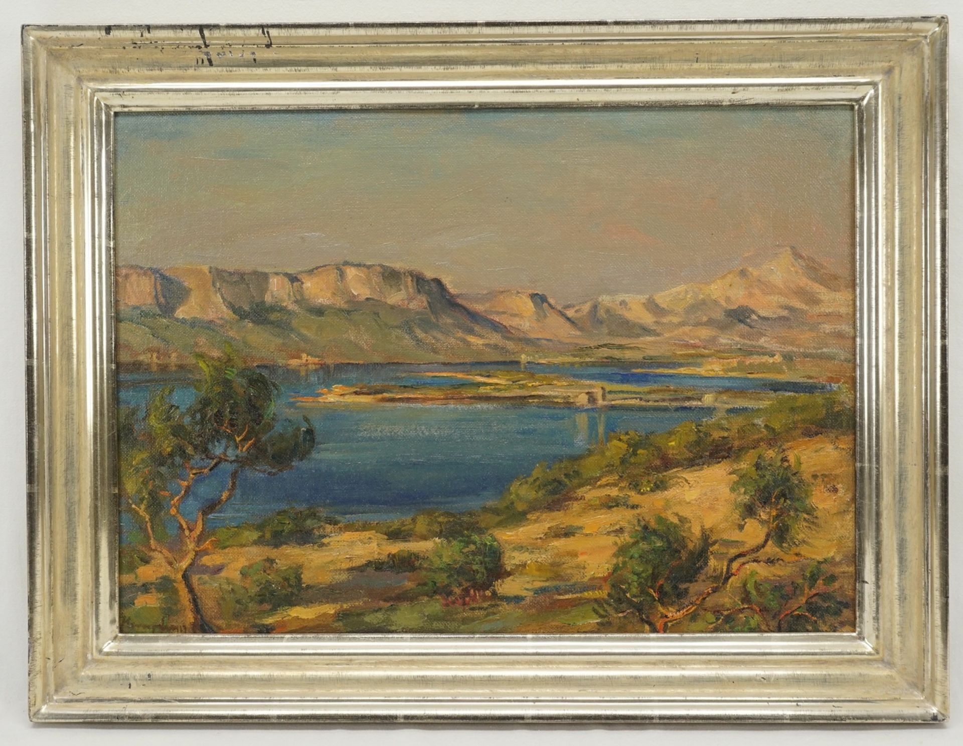 Wilhelm Hempfing,  "Blick von Korfu auf das griechische Festland" - Bild 2 aus 3