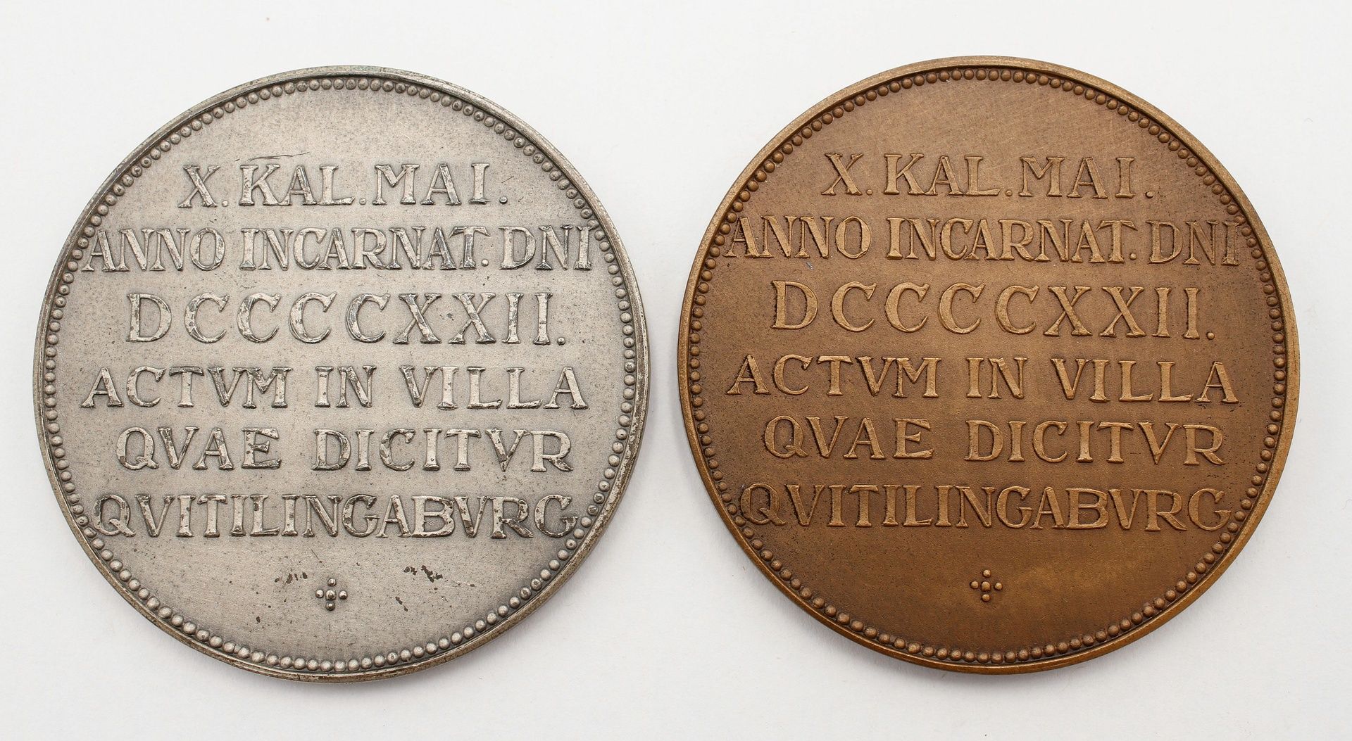 Zwei Quedlinburg-Medaillen 1922 - Bild 2 aus 2