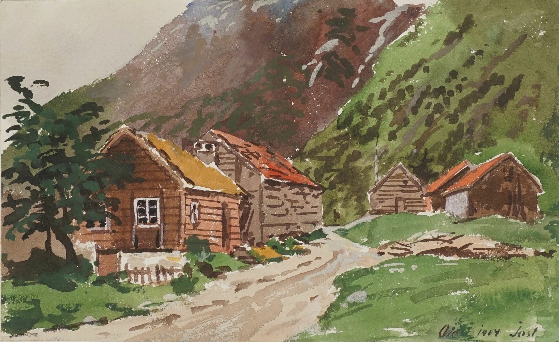 Walter Jost,  "Oie - Norangsfjord, Norwegen"