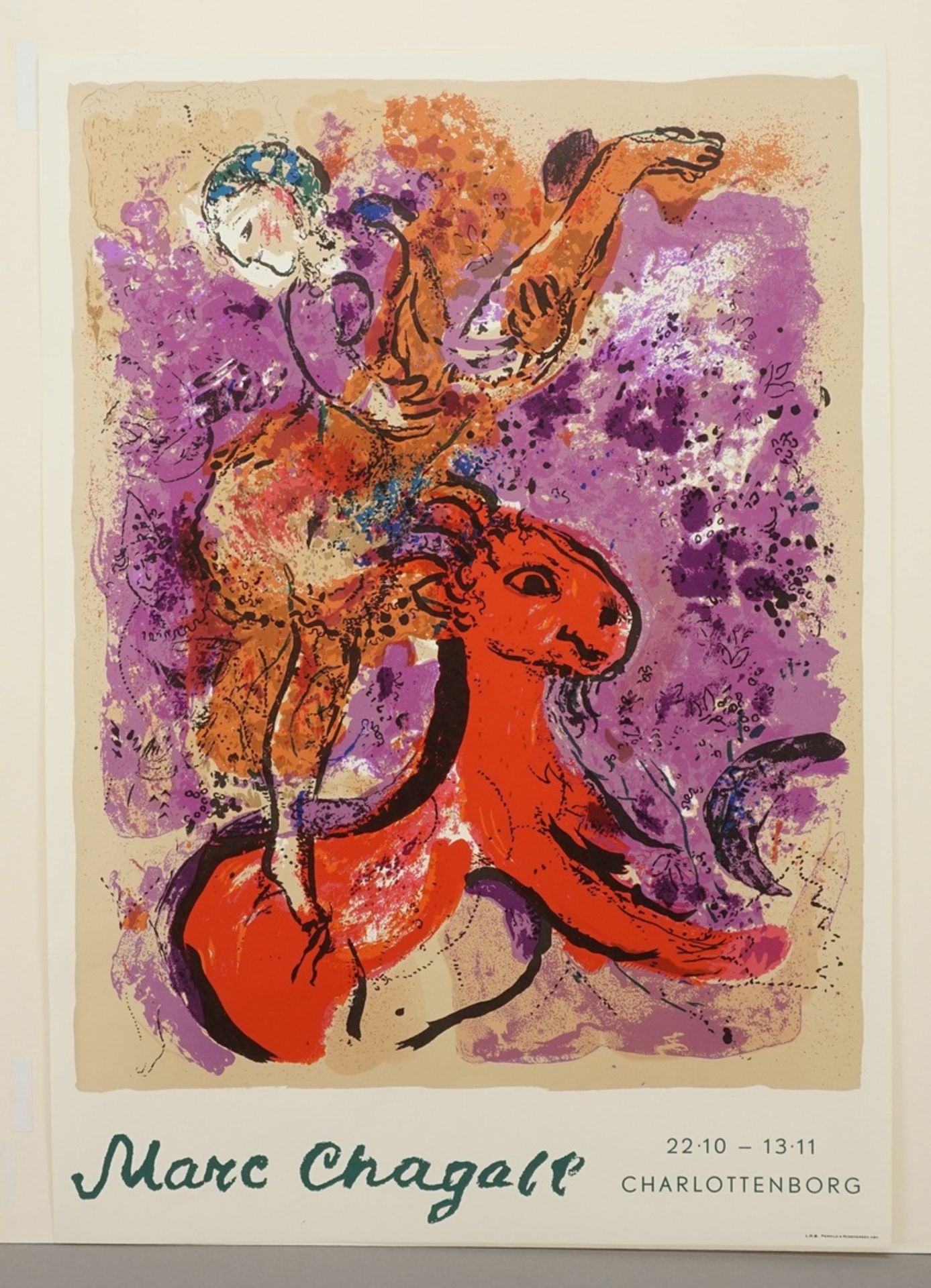 Marc Chagall, "L' ècuyère au cheval rouge" (Die Reiterin auf rotem Pferd) - Image 3 of 3