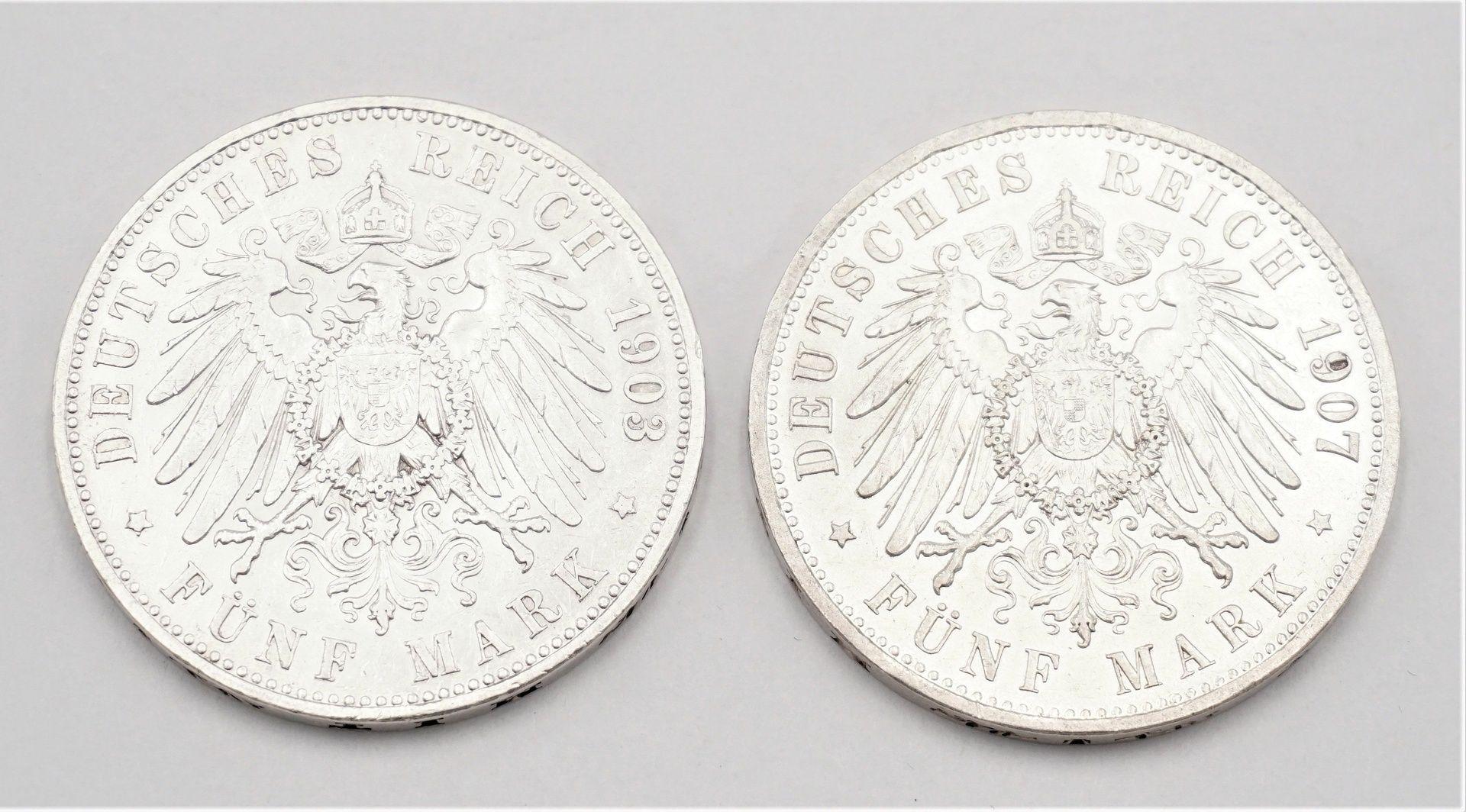 Zwei Silbermünzen Preußen - Image 2 of 2