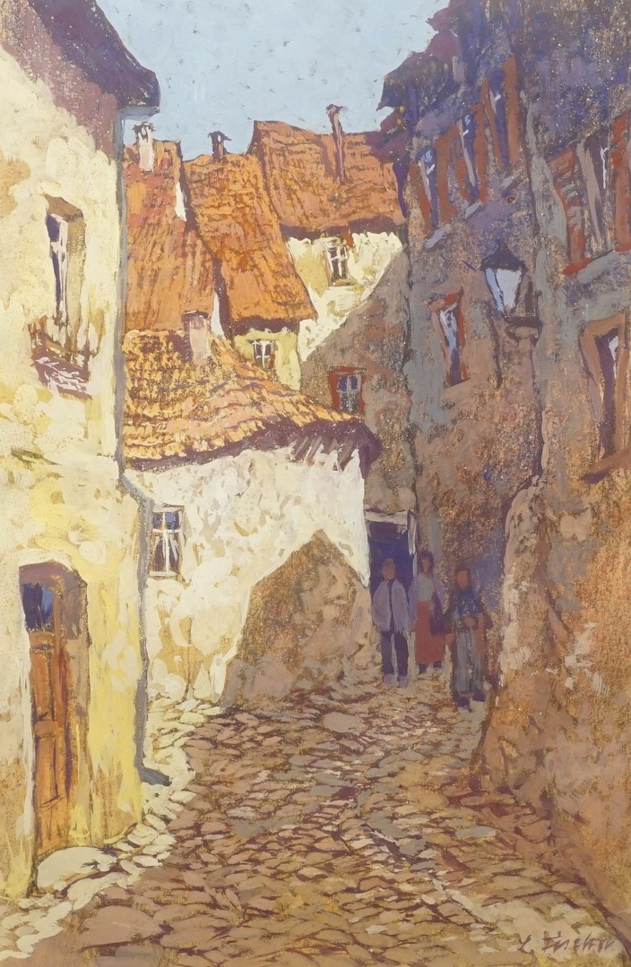 Luise Fischer,  "Gasse in Italien"