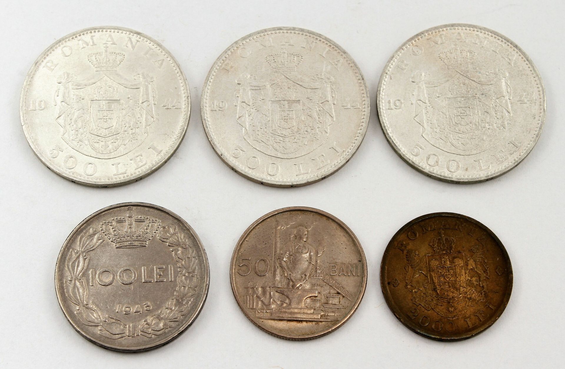 Sechs rumänische Münzen - Bild 2 aus 2