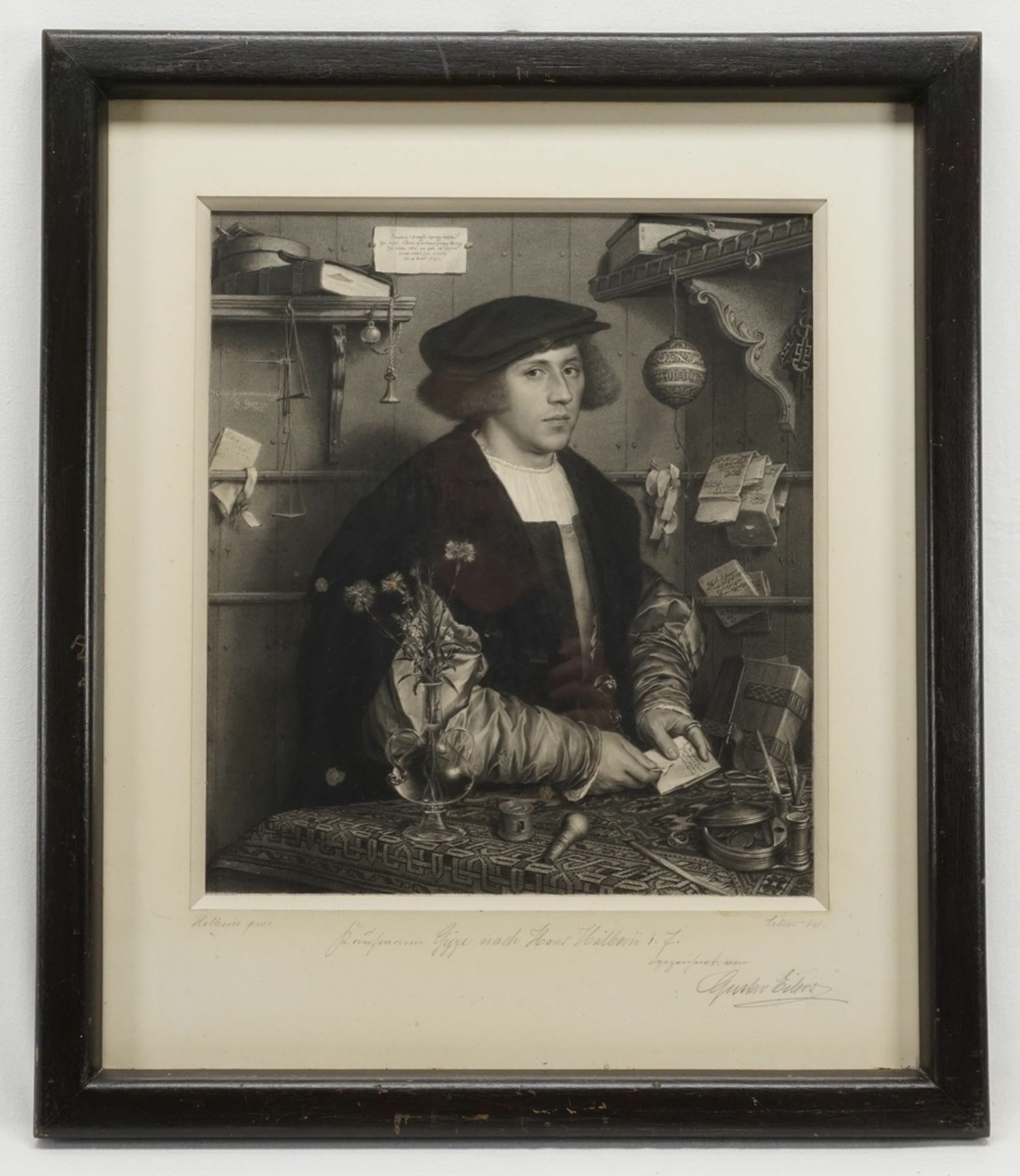 Gustav Eilers, "Bildnis des Danziger Hansekaufmanns Georg Gisze in London" - Bild 2 aus 4