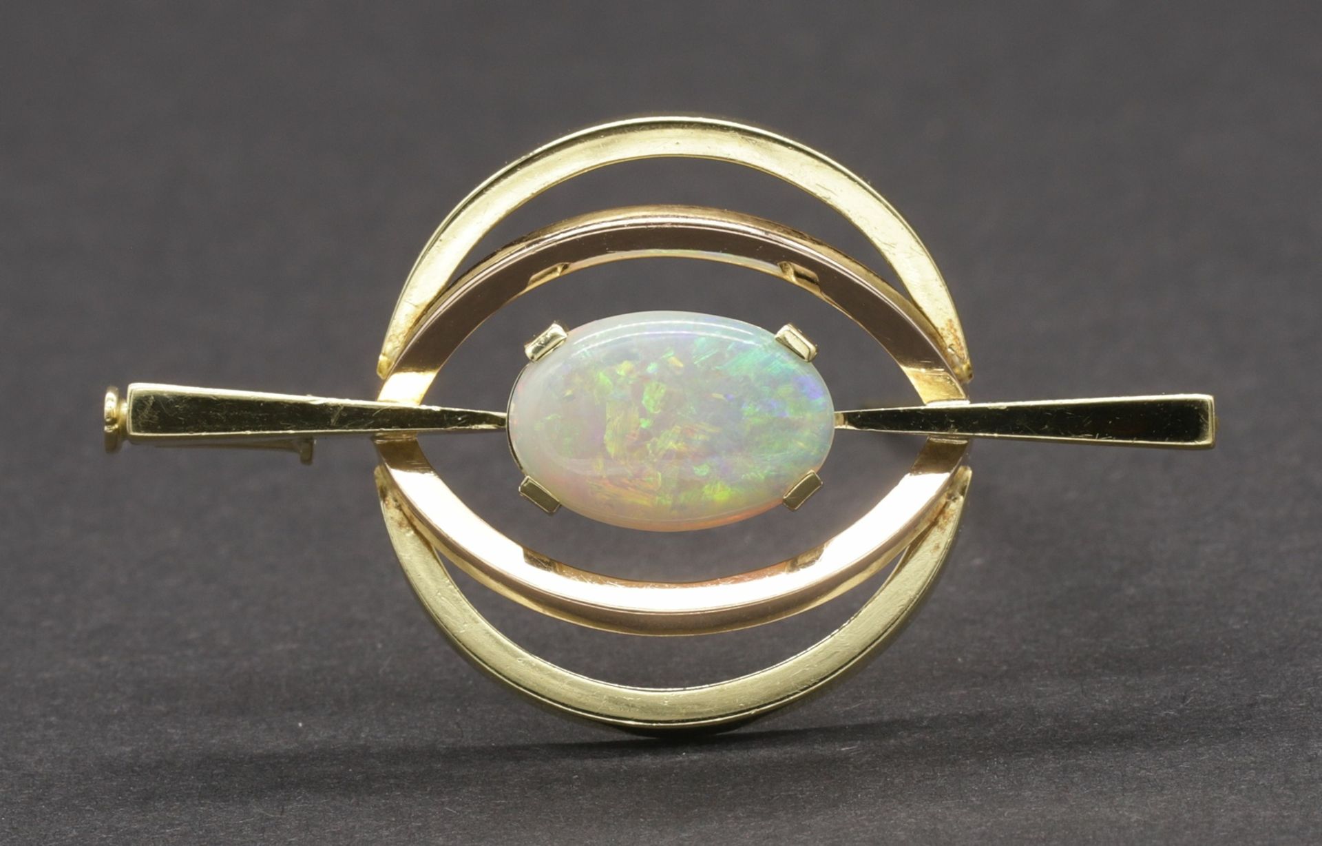 Brosche mit Weißem Opal - Bild 2 aus 4