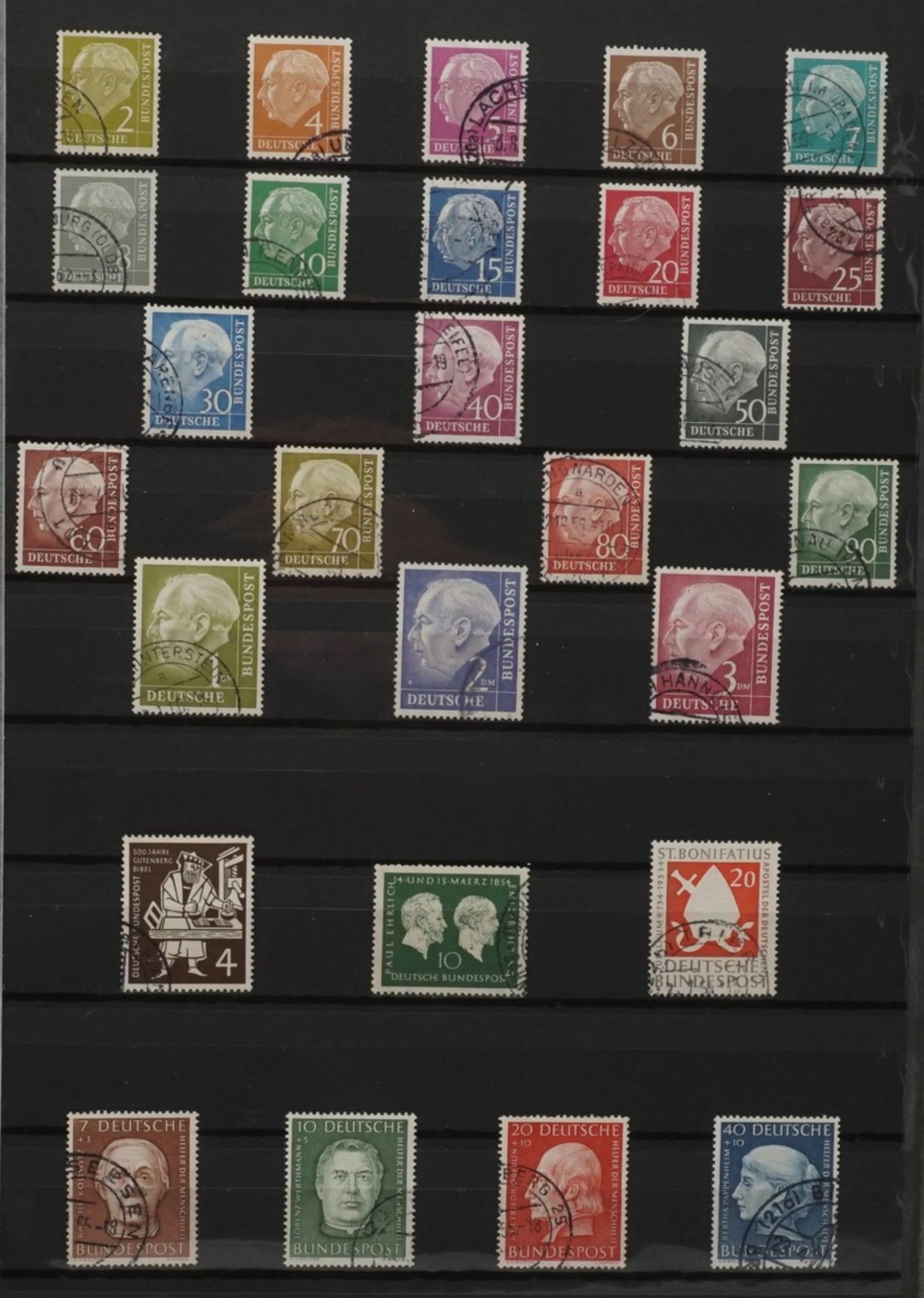 Briefmarkenalbum BRD gestempelt 1949 - 1984