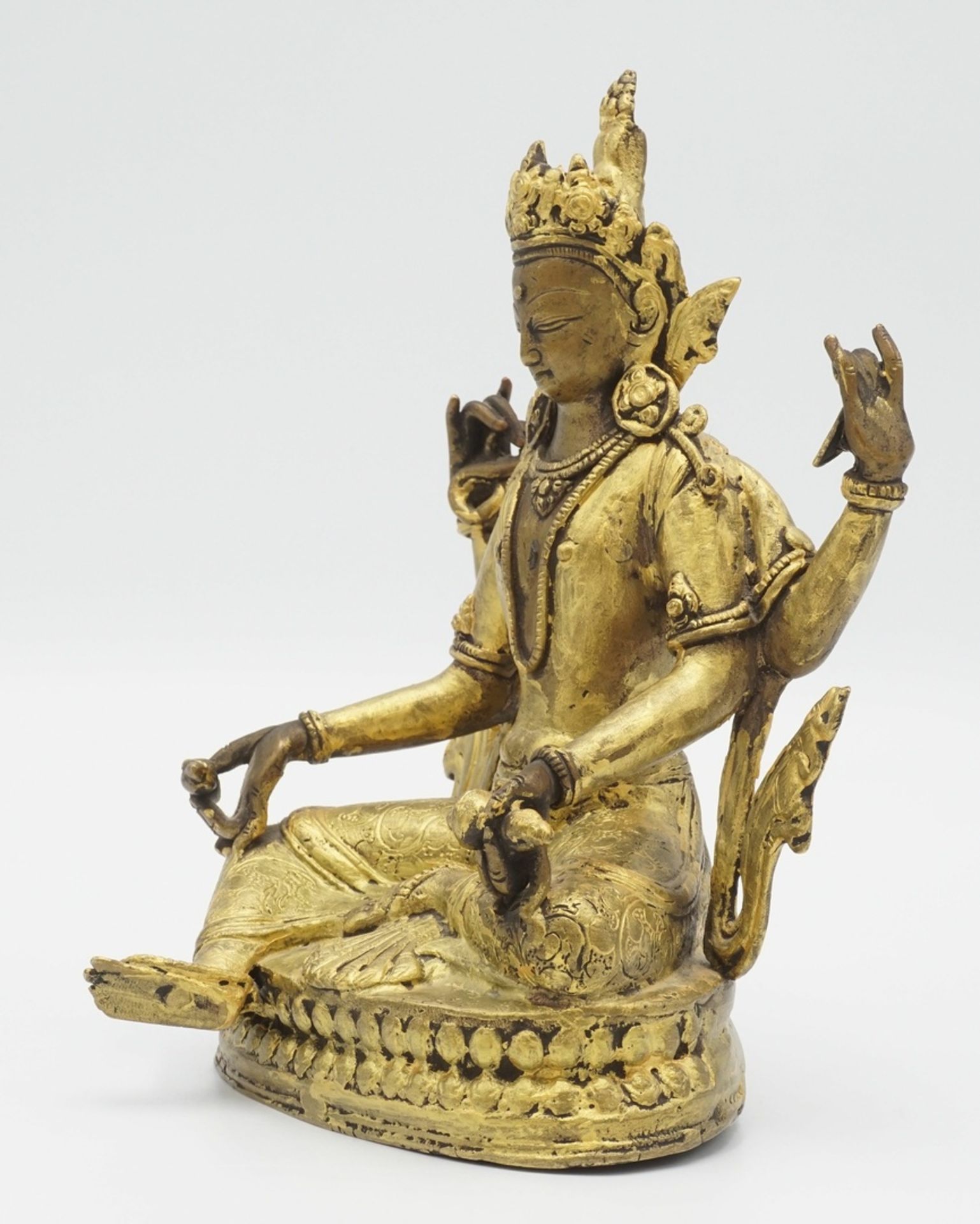 Avalokiteshvara Buddha, Tibet - Image 2 of 4