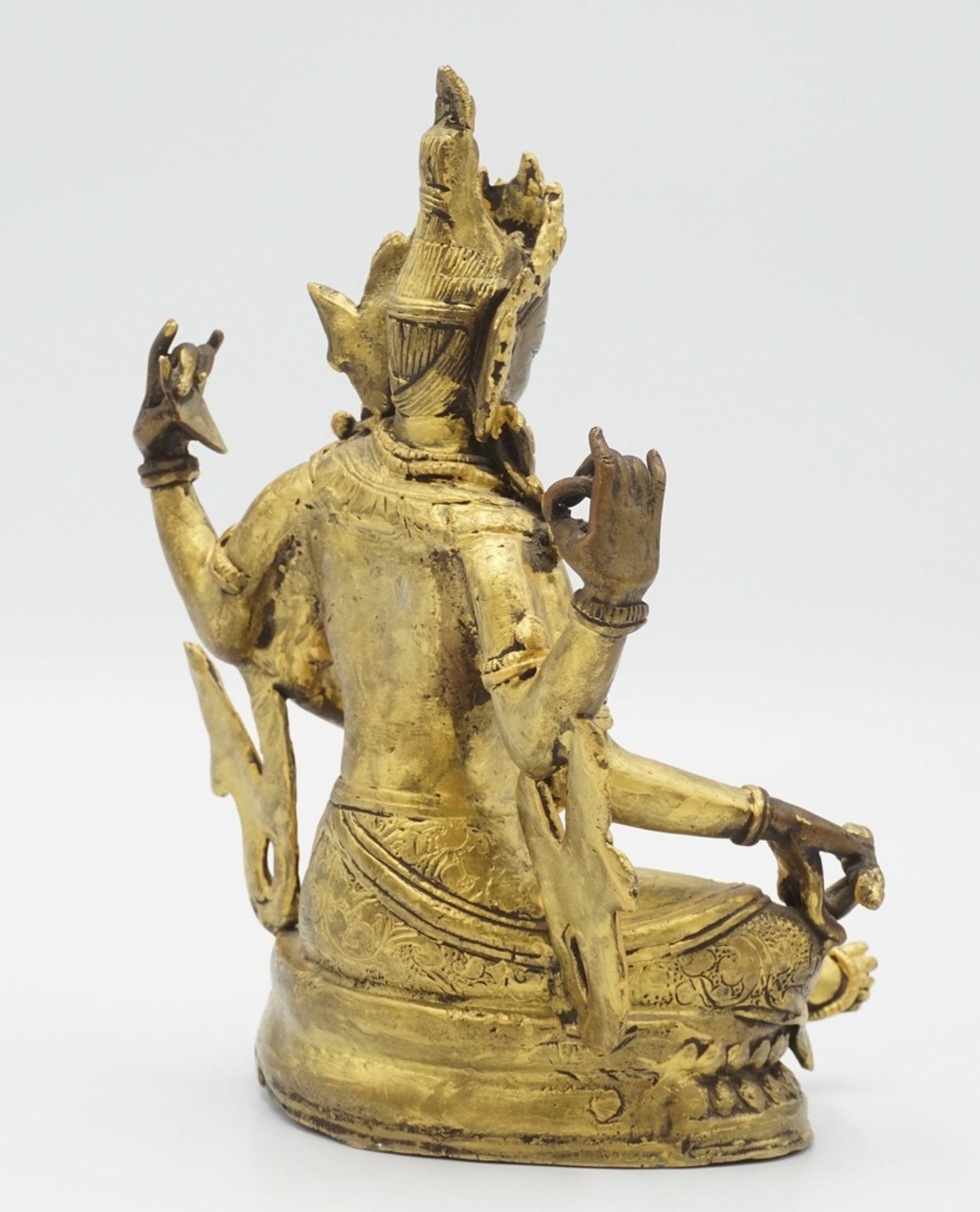 Avalokiteshvara Buddha, Tibet - Image 3 of 4