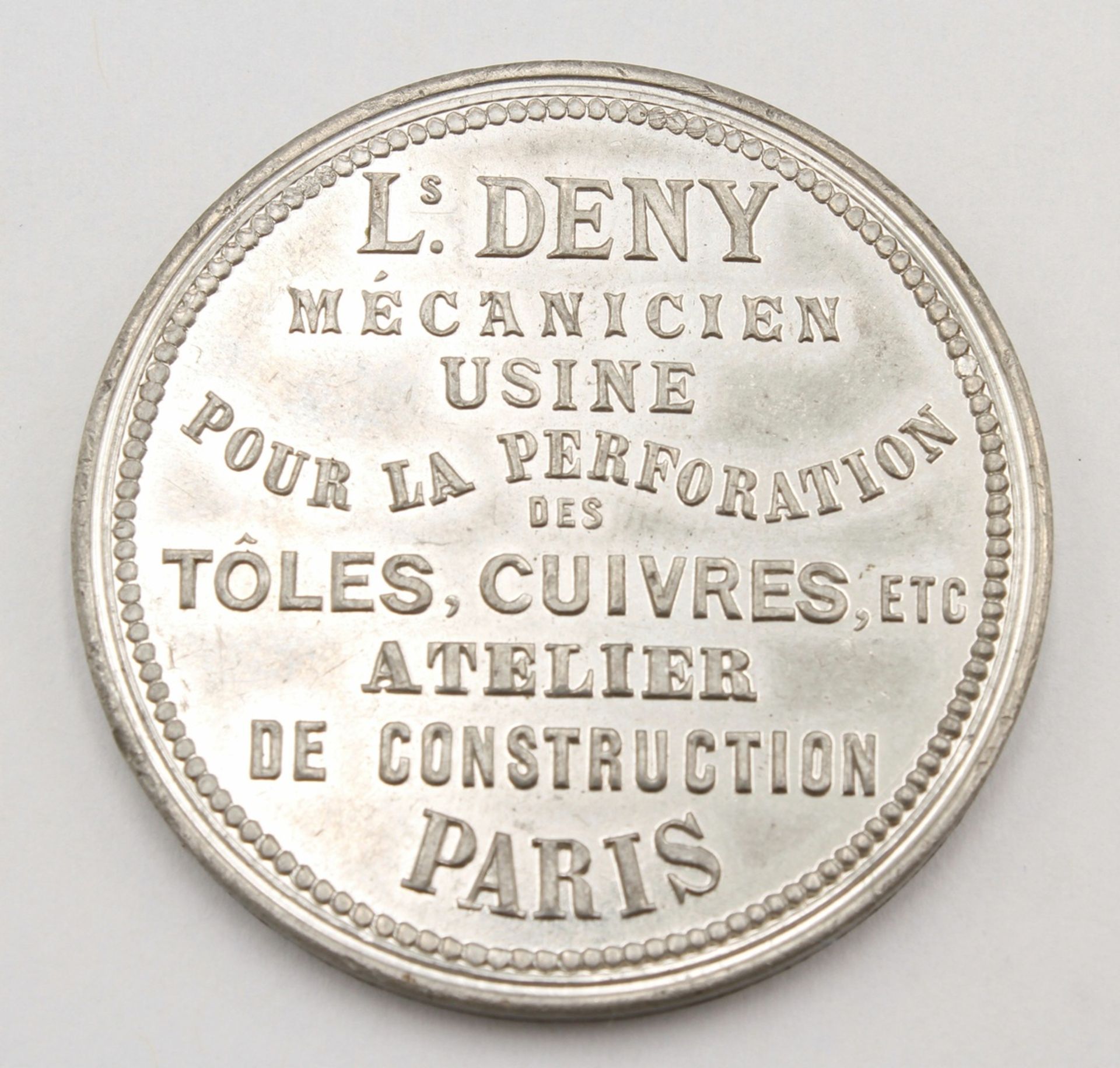Adressmedaille Louis Deny, Paris
