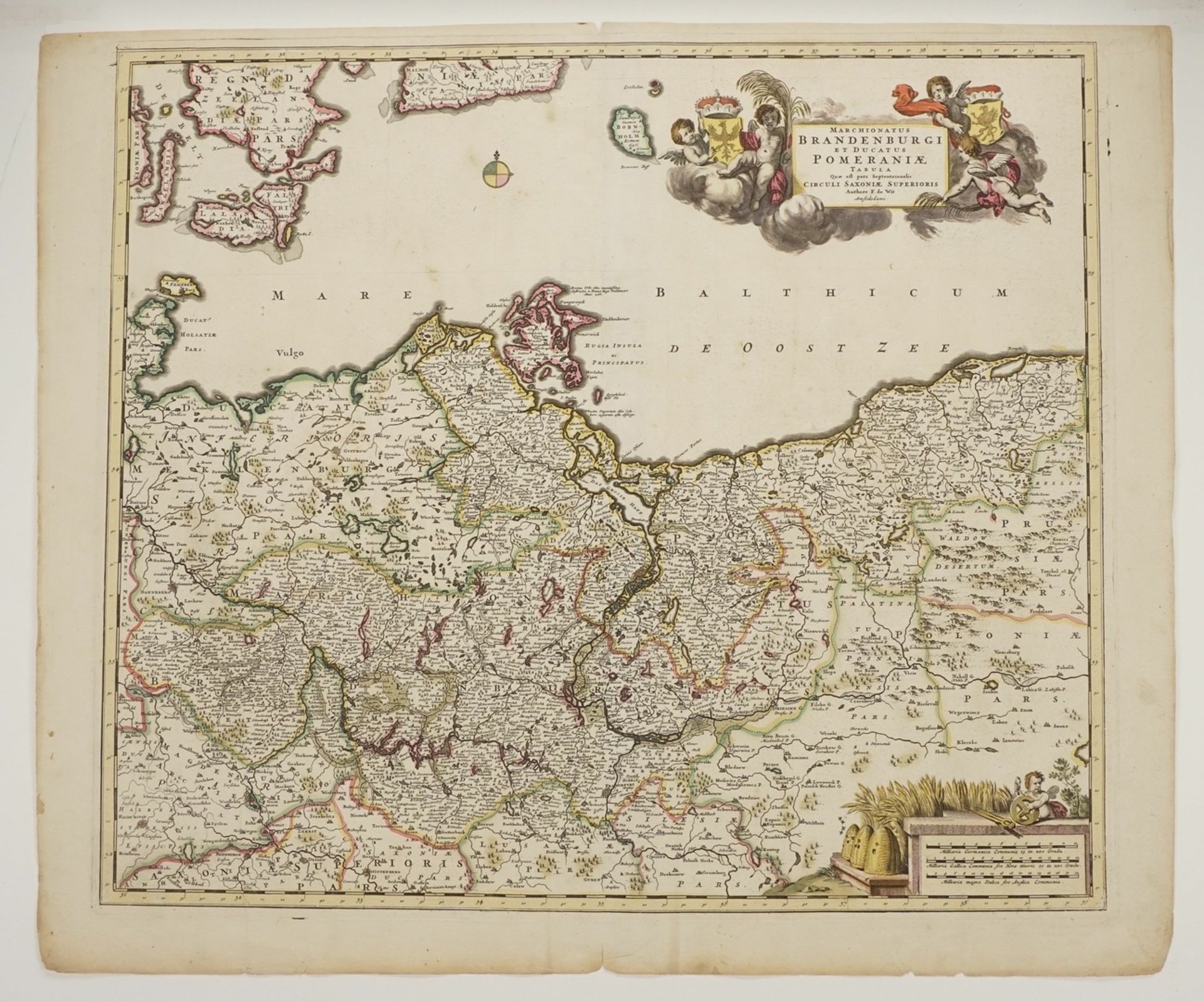 Frederik de Wit, "Marchionatus Brandenburgi et Ducatus Pomeraniae" (Brandenburg und Pommern) - Image 3 of 3