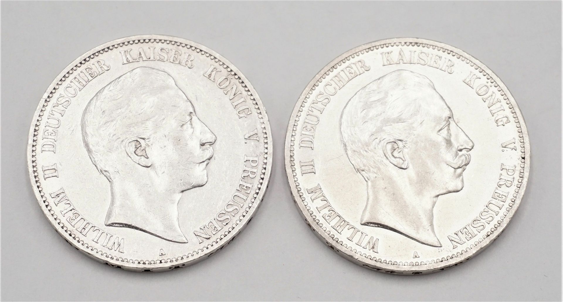 Zwei Silbermünzen Preußen