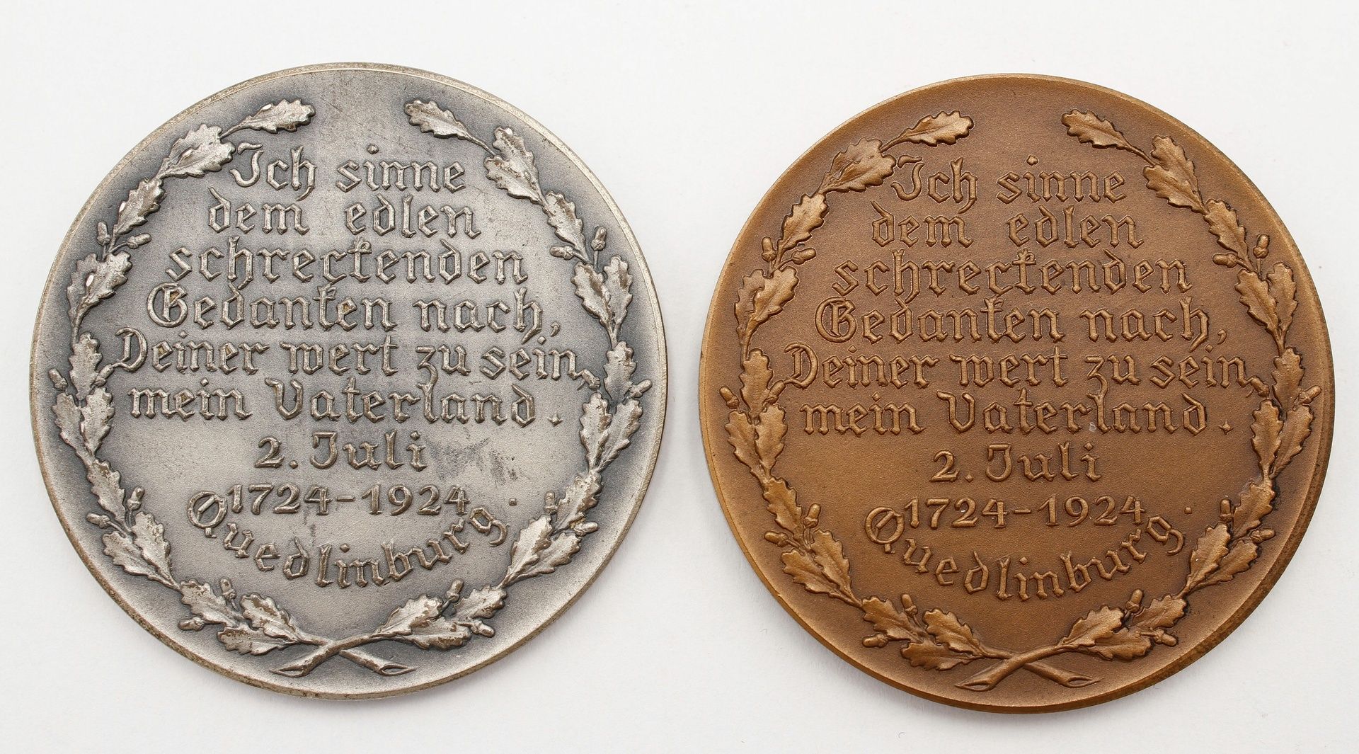 Zwei Klopstock-Medaillen - Bild 2 aus 2