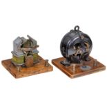 2 frühe Elektromotoren, um 1900-201) 12-Volt-Wechselstrommotor, bezeichnet "Daimon Motor", Type 6Lt,