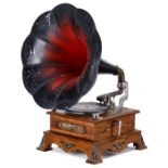 Münz-Grammophon Symphonion, um 1910Symphonion Musikwerke, Leipzig. Münzeinwurf 10 Reichspfennig,