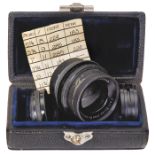 Protarsatz 9 x 12, um 1900Carl Zeiss, Jena. In Etui: Protarlinse F = 183 mm Nr. 86050, Protarlinse F