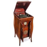 Standgrammophon Acoustiphone mit eingebautem Radio und LautsprecherEngland, Grammophon mit