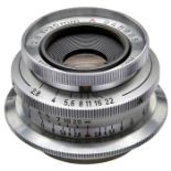Heligon 2,8/35 mm für Leica, um 1955Rodenstock, München. Nr. 2459951, Leica-M39-Gewinde mit