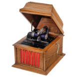 Walzenphonograph "Edison Amberola", ab 1915Modell 30, für 4-Minuten-Walzen, Diamond-C-Schall­dose,