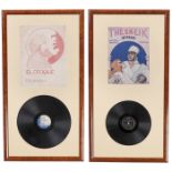 2 Schallplattensets "The Sheik of Araby", 19402 Original-Schellackplatten mit Original-Notentext