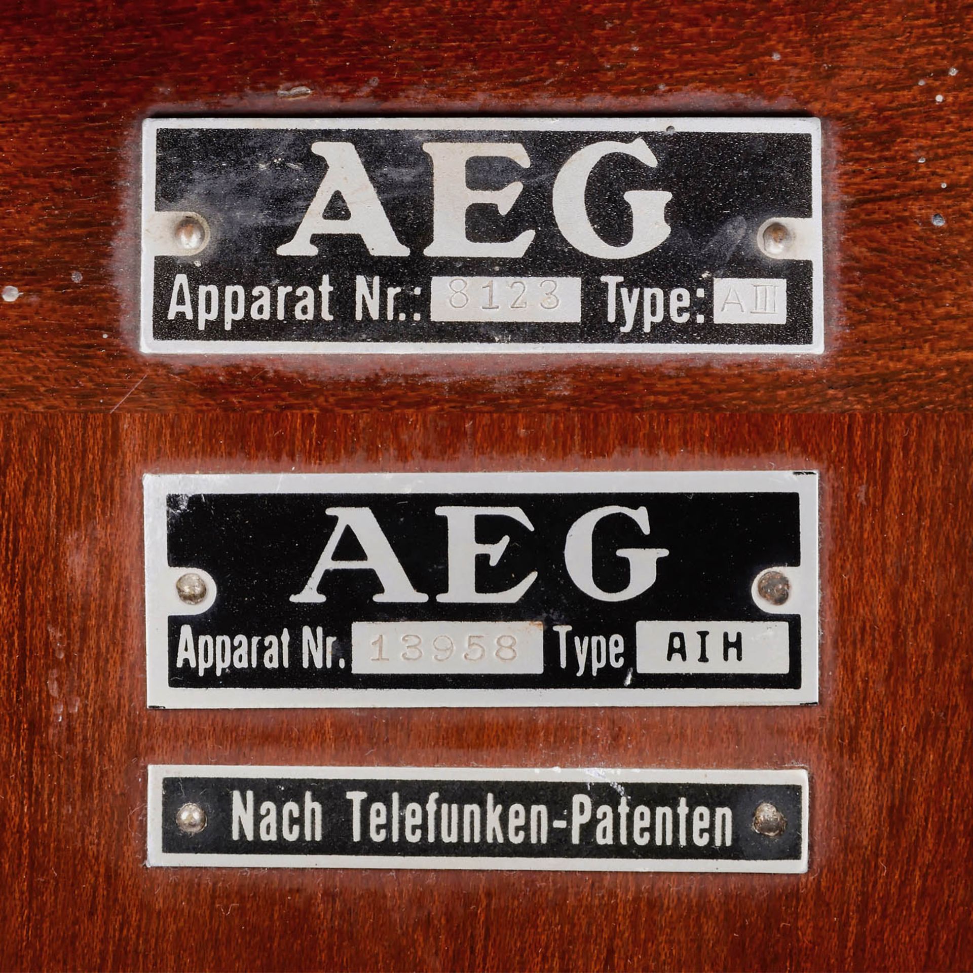 Radioempfänger AEG D-Zug, 1924/25AEG (Allgemeine Elektricitäts Gesellschaft, Berlin). Nach - Image 5 of 6