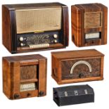 5 Röhrenradios1) Siemens 45W, um 1921, Siemens & Halske, 5 Röhren, Langwelle und Mittelwelle,