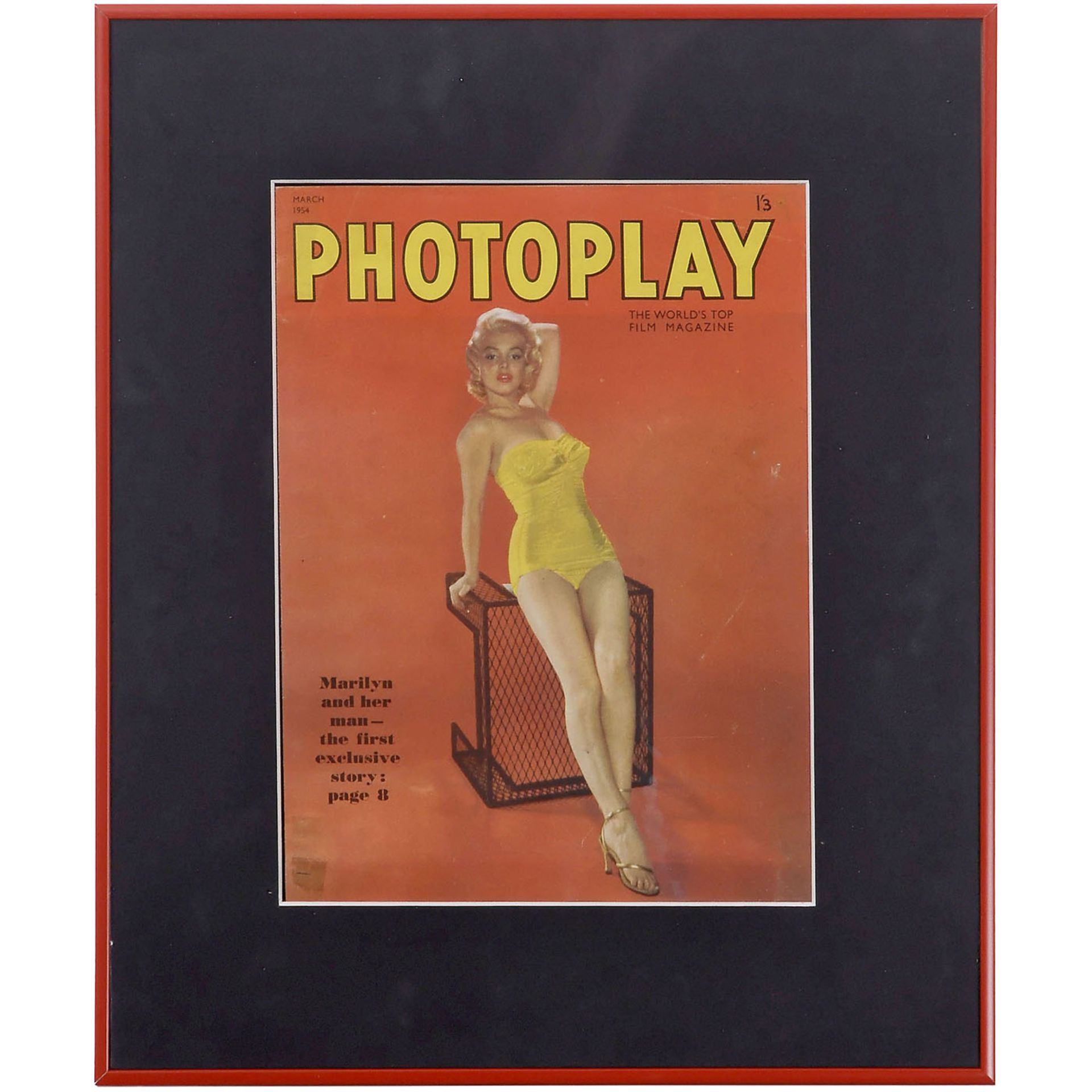 2 Marilyn-Monroe-Photographien und 1 Pin-up, um 19551) Hochglanz-Pressephoto, aufgenommen 1952, - Bild 2 aus 5