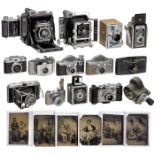 14 Kameras in anglo-amerikanischem Stil, um 1920-60Gepflegte Designsammlung eines Graphikers: 1)