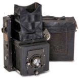 Ica-Reflex 755 (Künstler-Camera), c. 1924Ica, Dresden. Zusammenklappbare SLR-Kamera für Format 9 x