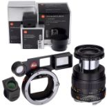 Leica Macro-Elmar-M 4/90 mm mit Macro-Adapter und WinkelsucherLeica Camera AG, Wetzlar. Macro-