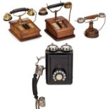 4 internationale Telephone1) Belle Telelephone/Standard Electric, um 1920, hergestellt für