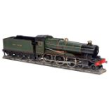 Britische Echtdampflokomotive mit Tender im Maßstab 1:16 Schnellzuglokomotive der Great Western Line