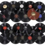 50 amerikanische Jazz- und Blues-Schellackplatten, um 1925-50 1) Brunswick 80040, Jelly Roll
