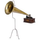Walzen-Phonograph "Columbia Model BC", 1905 "Twentieth Century", Holzgehäuse mit Original-Col­