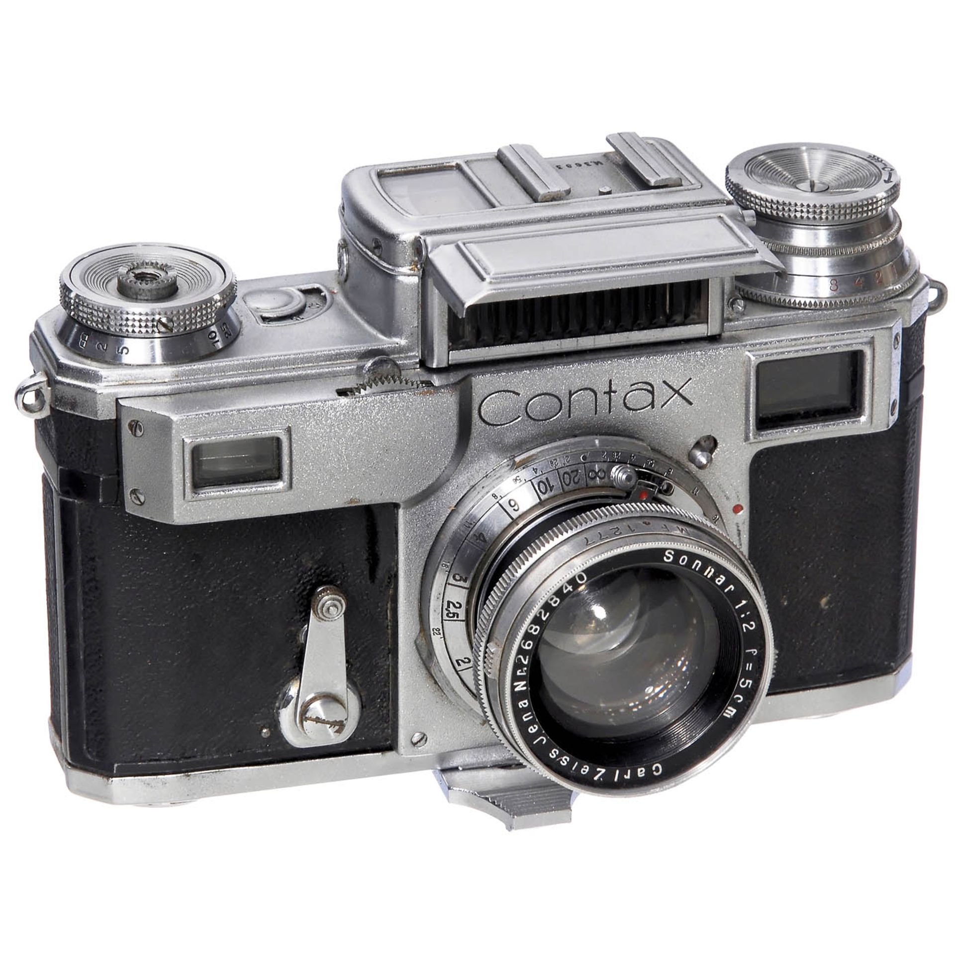 Contax III mit Vergangenheit, um 1940 Zeiss Ikon, Dresden. Nr. M36934, Verschluß und