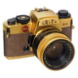 Leica R4 Gold, 1984 Leitz, Portugal. Sonder-Nr. L 004, Serien-Nr. 1651259, Objektiv Leitz Wetzlar