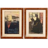 2 Original-Lithographien aus der Serie "Les Maitres de l'Affiche", 1895-1900 1) Nr. 219, "2e